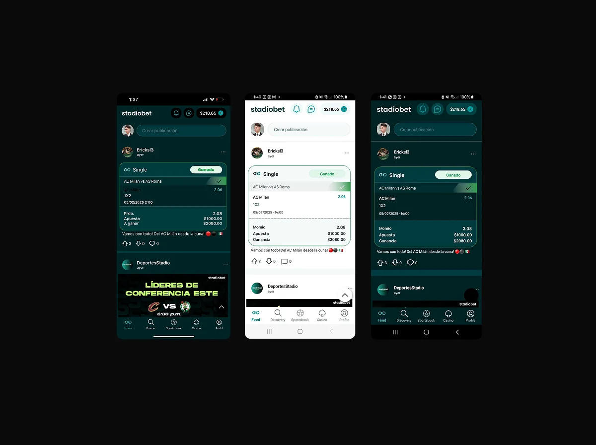 Stadiobet · screenshot